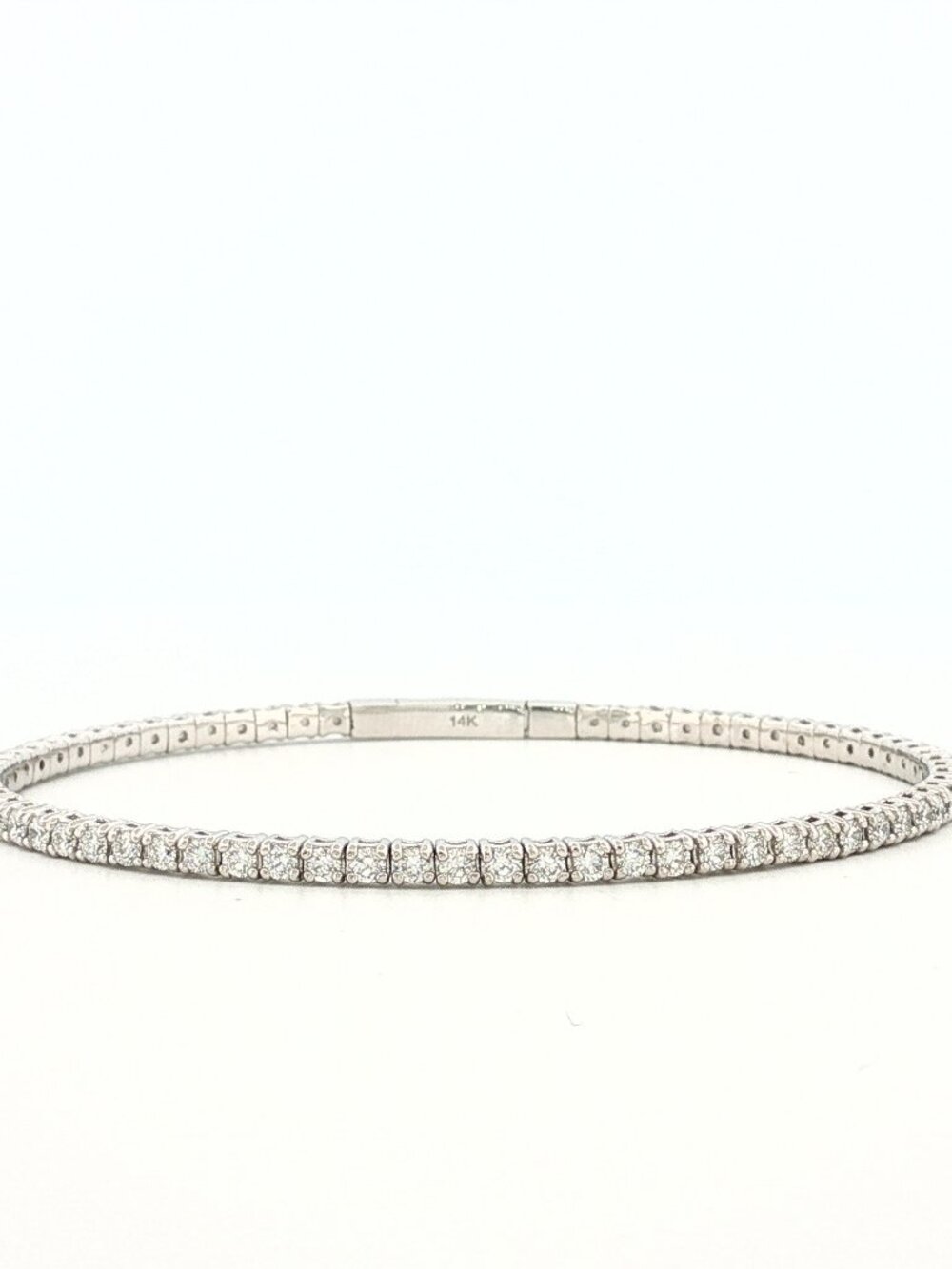 14K Lab Grown Diamond 2.00ct Flex Bangle